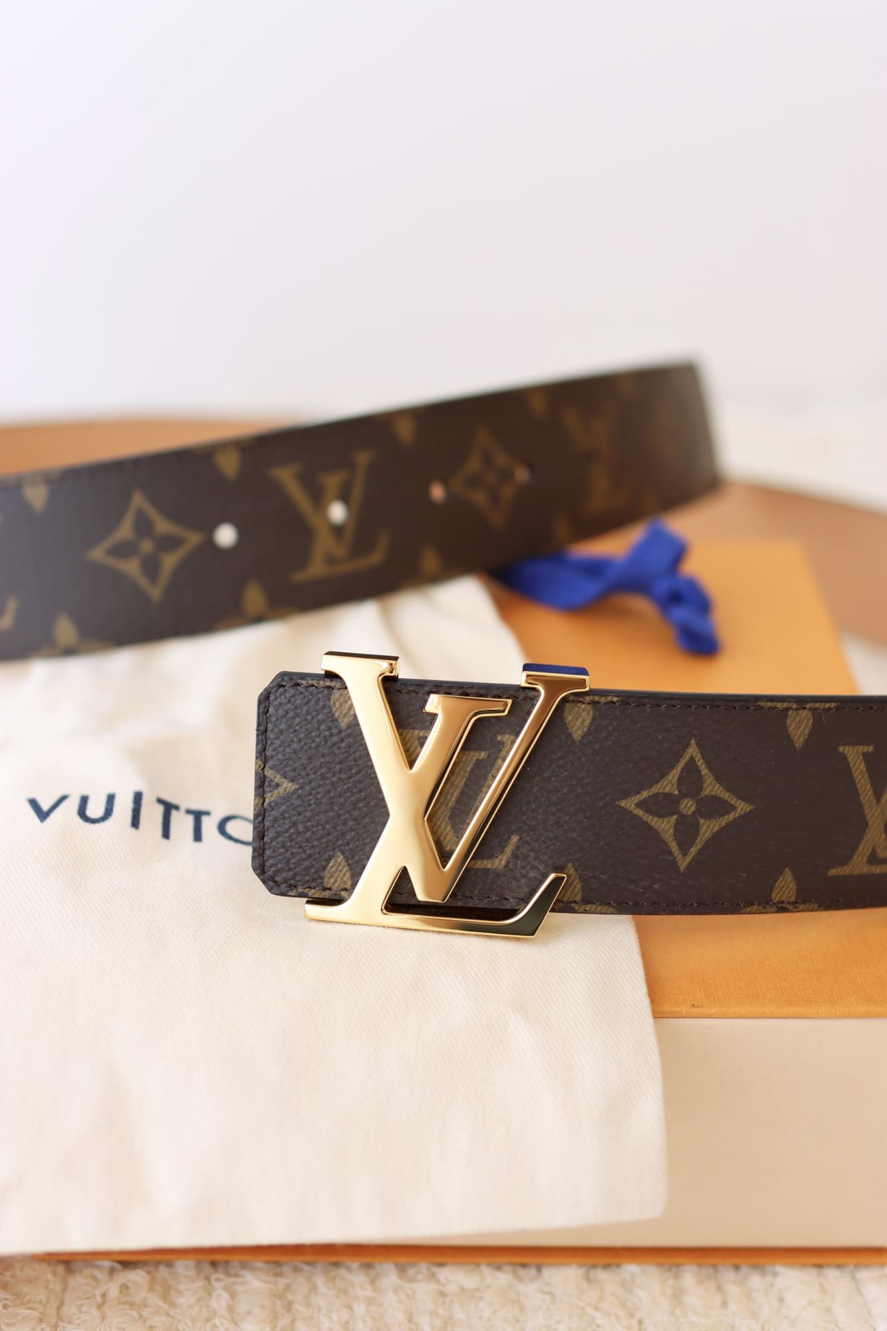DÂY LƯNG LOUIS VUITTON LV BROWN MONOGRAM Khóa vàng
