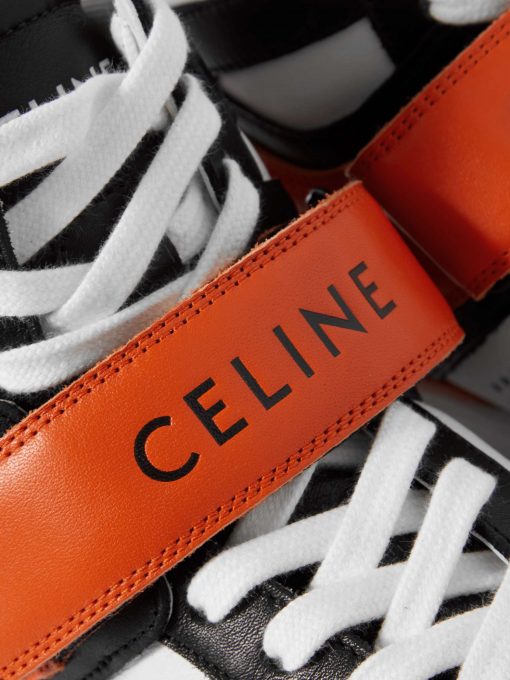 GIÀY CELINE HIGH TOP SNEAKER ORANGE BLACK