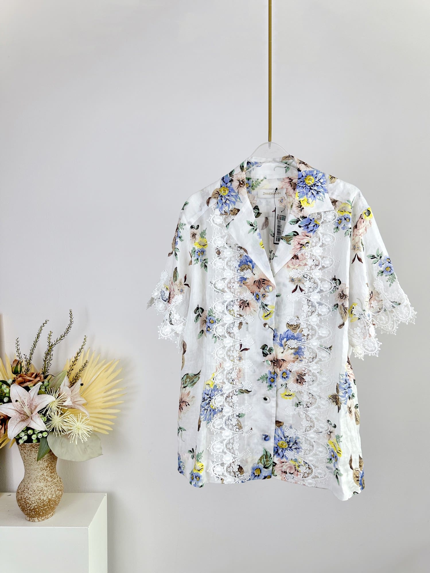 ÁO ZIMMERMANN Flower Vintage Dress High Classy