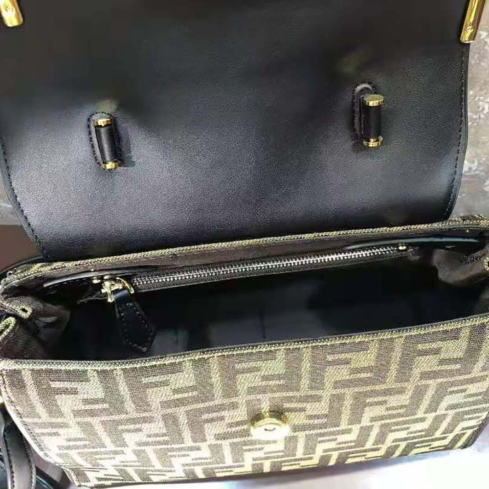 TÚI Fendi Women Fendace La Medusa Medium Handbag-Brown