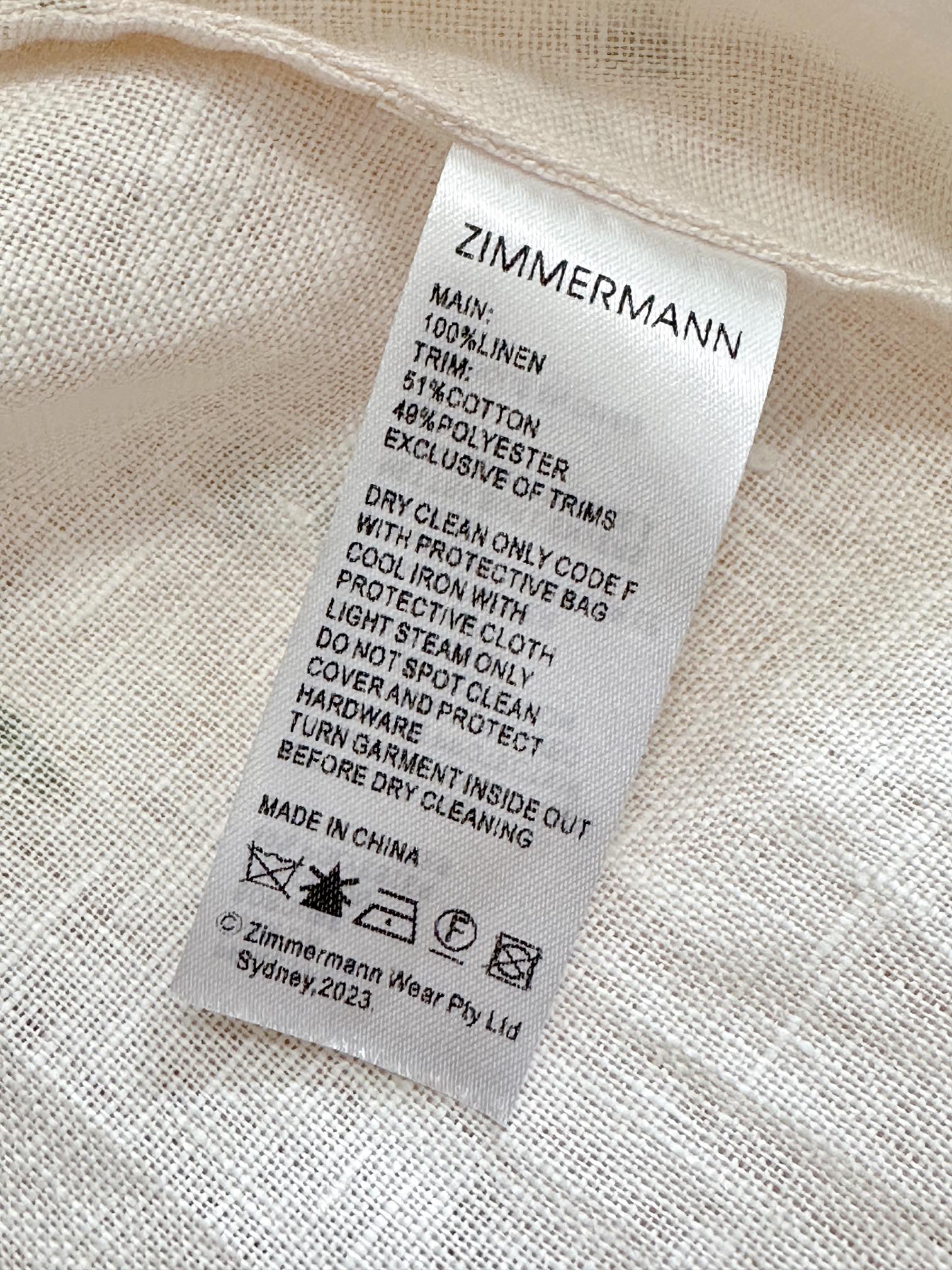VÁY ZIMMERMANN Lace Fabric Flower Vintage Dress