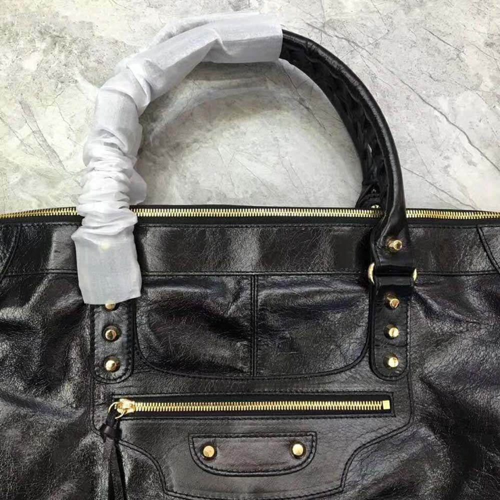 TÚI Balenciaga Women Classic City Medium Sized Lambskin Hand Carry Shoulder Bag