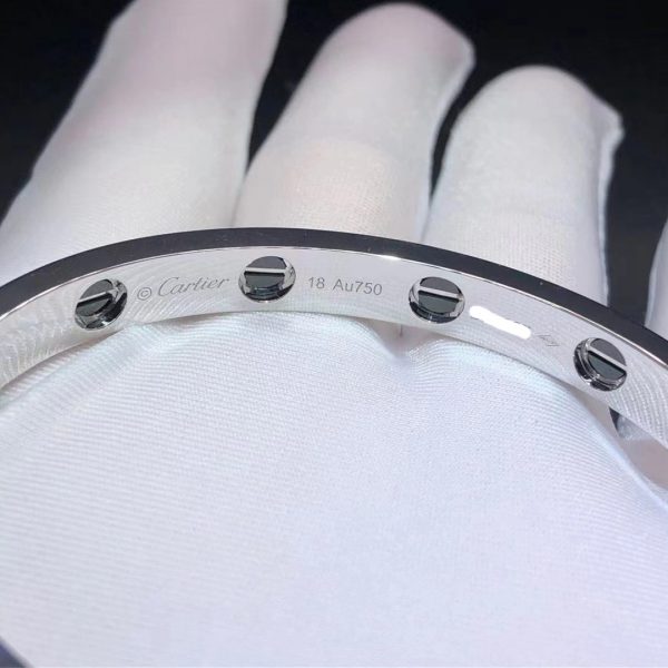Vòng tay Cartier kim cương & gốm đen ceramic vàng trắng 18K