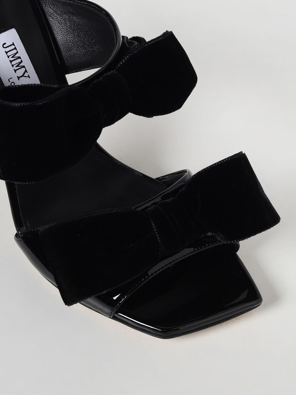 GIÀY JIMMY CHOO Black heeled sandals shoes