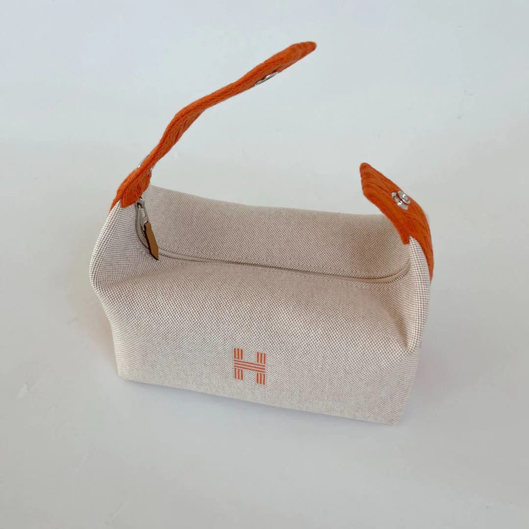 TÚI HERMES TROUSSE DE TOILETTE BRIDE A BRAC PM H MÀU CAM