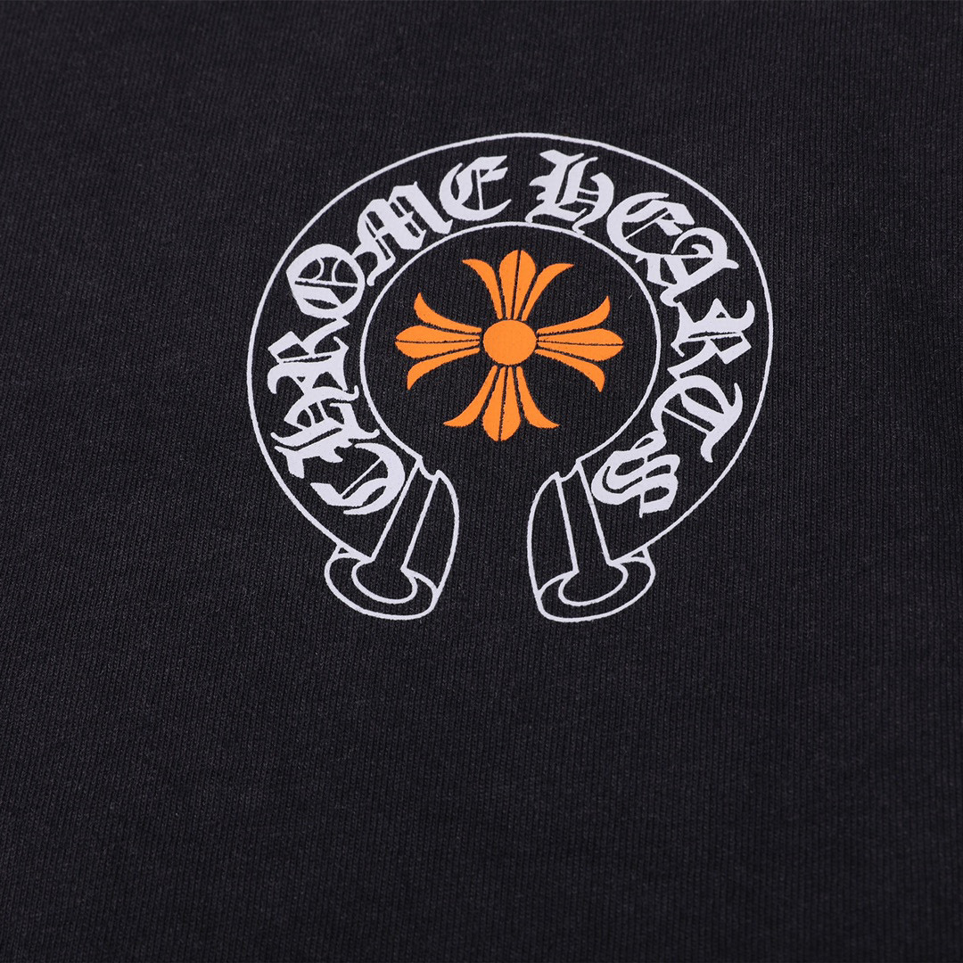 ÁO CHROME HEART print cotton jersey T-shirt