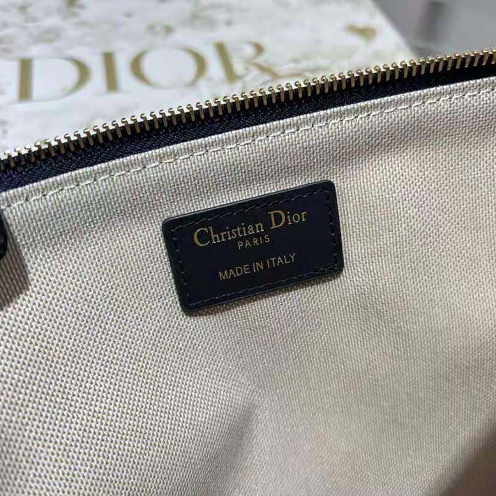 TÚI Dior Unisex Diortravel Travel Kit Blue Dior Oblique Jacquard