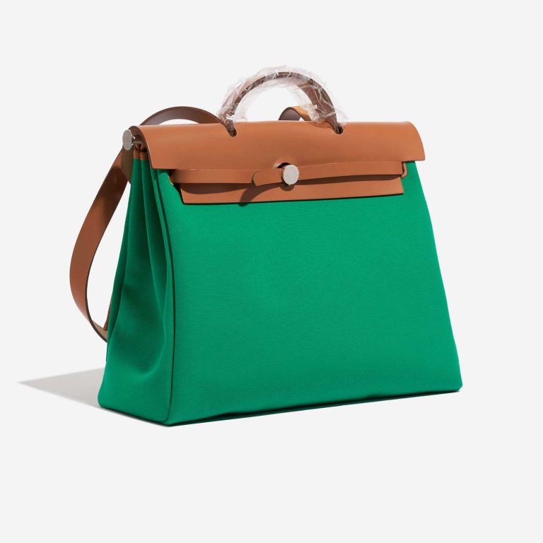 TÚI Hermès Herbag 39 Vache Hunter Toile Vert