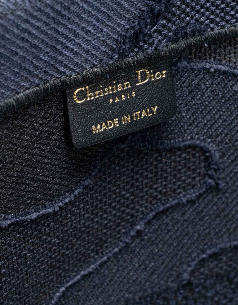 TÚI DIOR Book Tote Large Camouflage Embroidery Blue