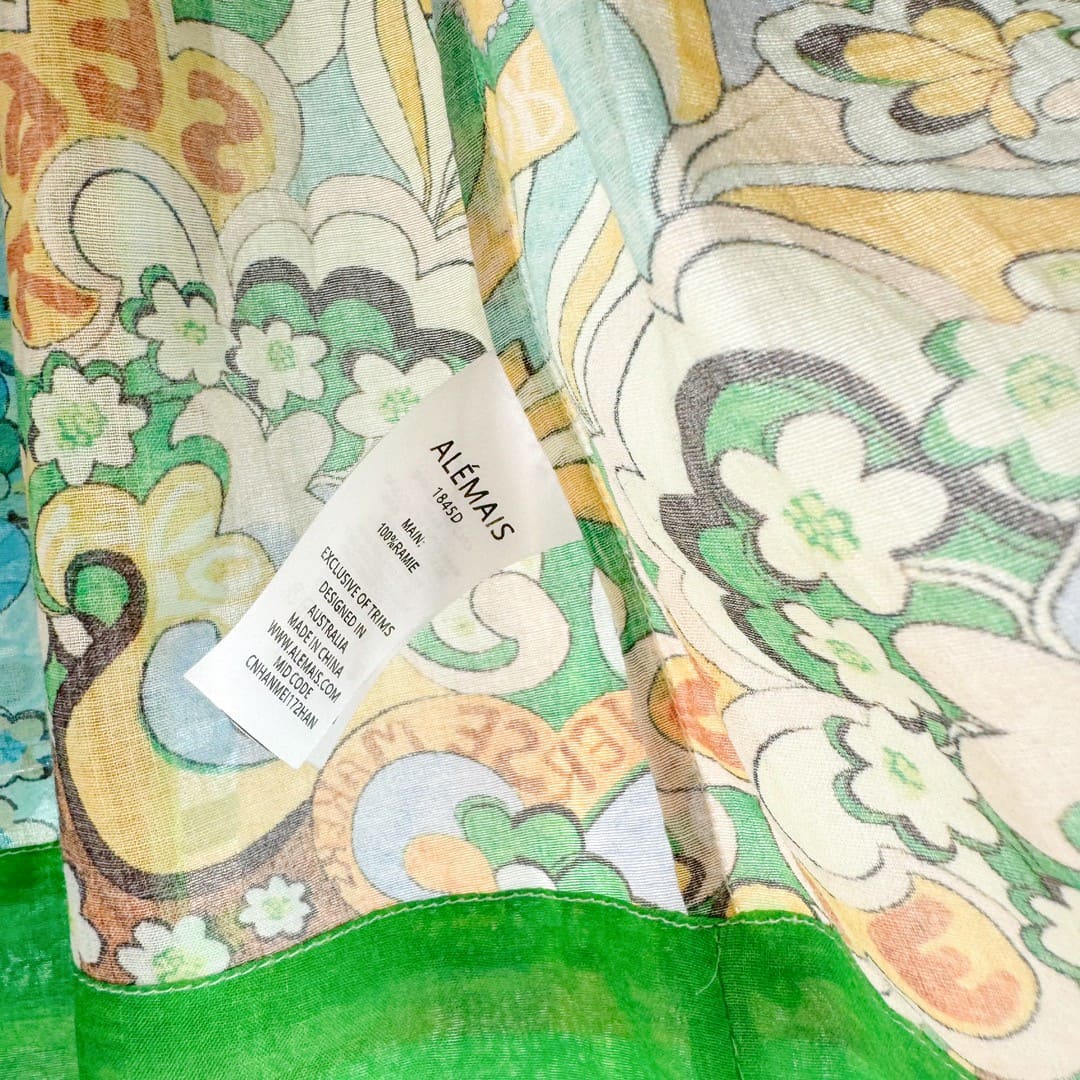 VÁY ALEMAIS LONG SLEEVE LONG DRESS FLOWERS High Classy