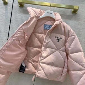 ÁO Prada Women Re-Nylon Gabardine Cropped Down Jacket