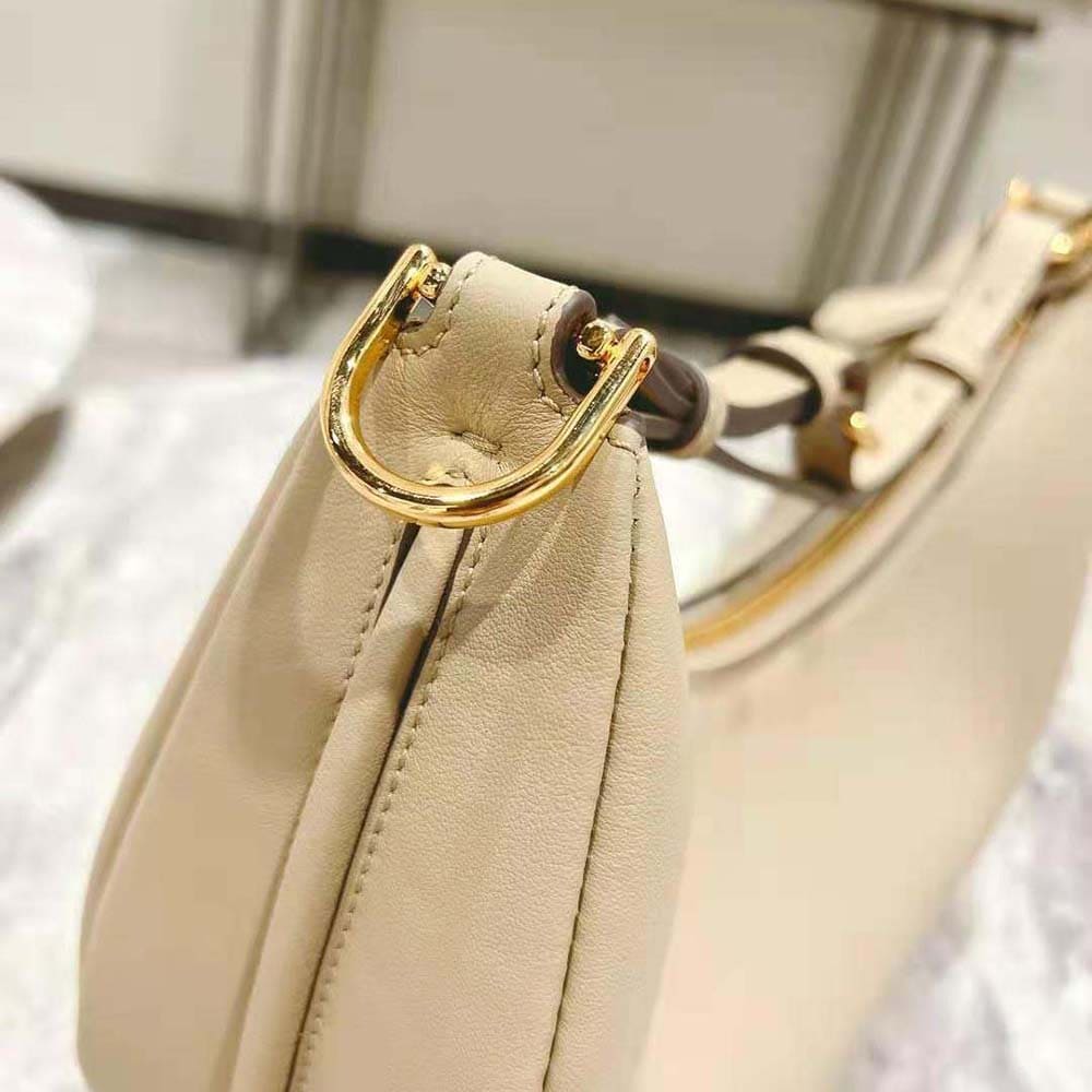 TÚI FENDI Women Fendigraphy Small Mint Beige Leather Bag