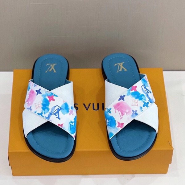DÉP LOUIS VUITTON MONOGRAM TRIANGLE SLIPPER