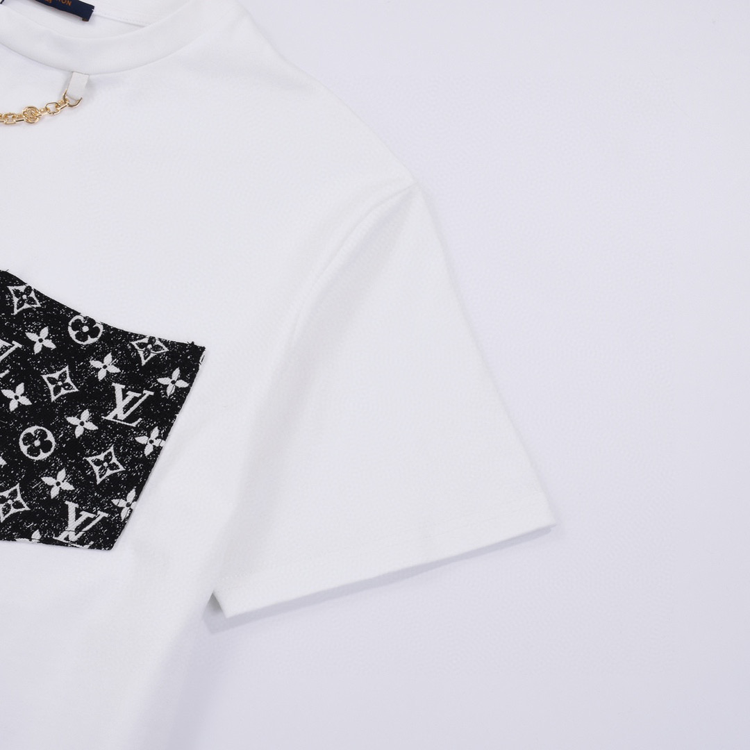 ÁO LOUIS VUITTON print cotton jersey T-shirt