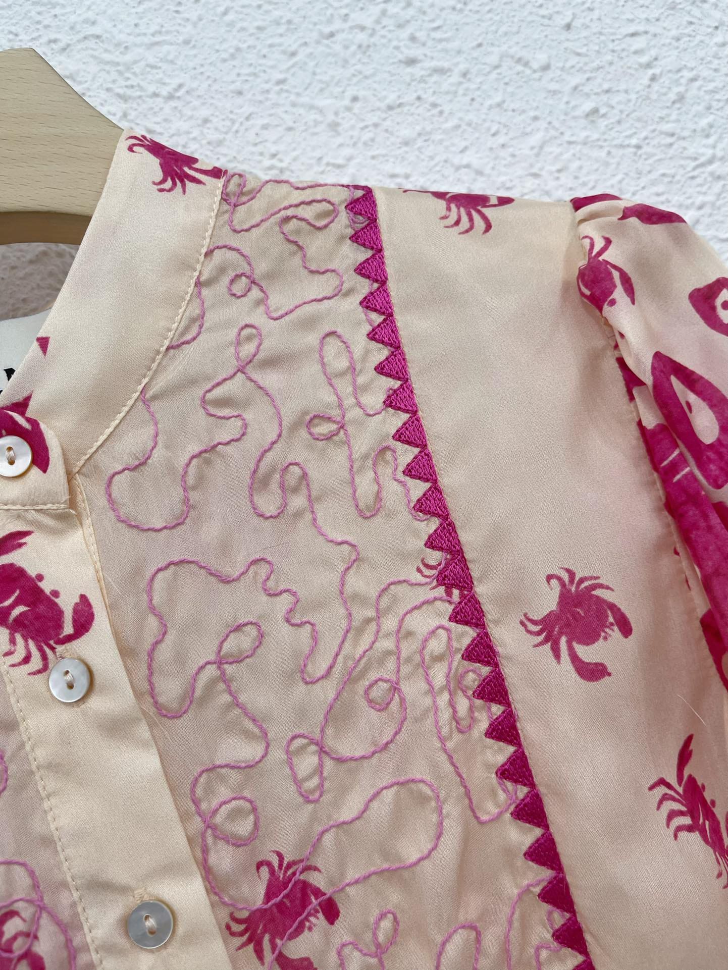 ÁO ALE'MAIS Crabs On The Beach Dress High Classy