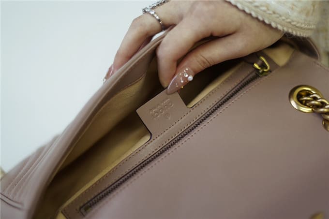 TÚI Gucci Marmont small matelasse shoulder bag beige Top Quality