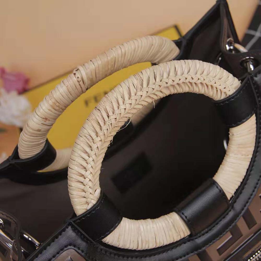 TÚI Fendi Runaway Shopper Multicolor Leather Shopper