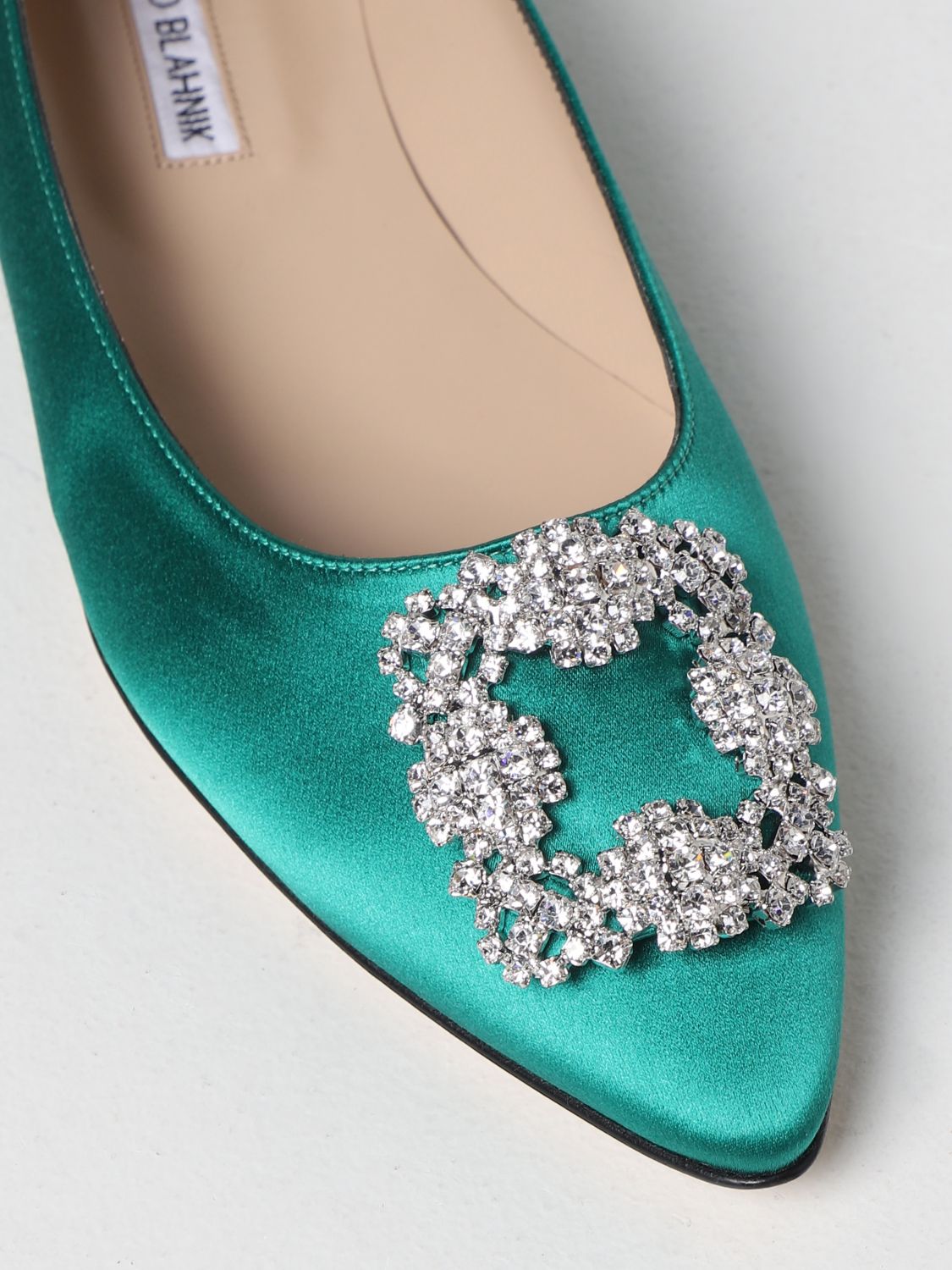 GIÀY MANOLO BLAHNIK Emerald ballet shoes