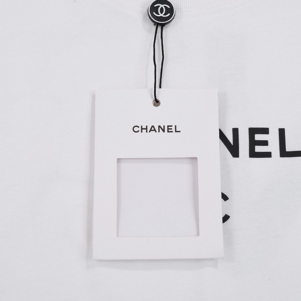 ÁO CHANEL print cotton jersey T-shirt