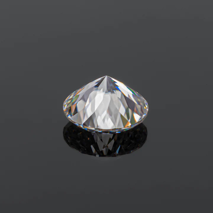 KIM CƯƠNG Round Cut Natural White Loose Moissanite Stone