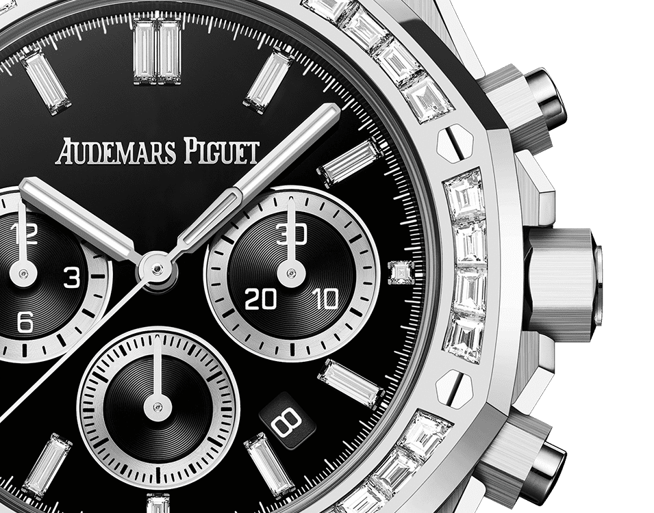 Đồng hồ Ademars Piguet Royal Oak Selfwinding Chronograph mặt số màu xanh đen