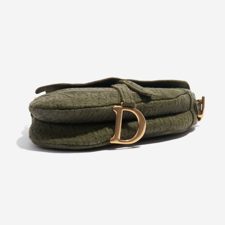 TÚI Dior Saddle Medium Canvas Green