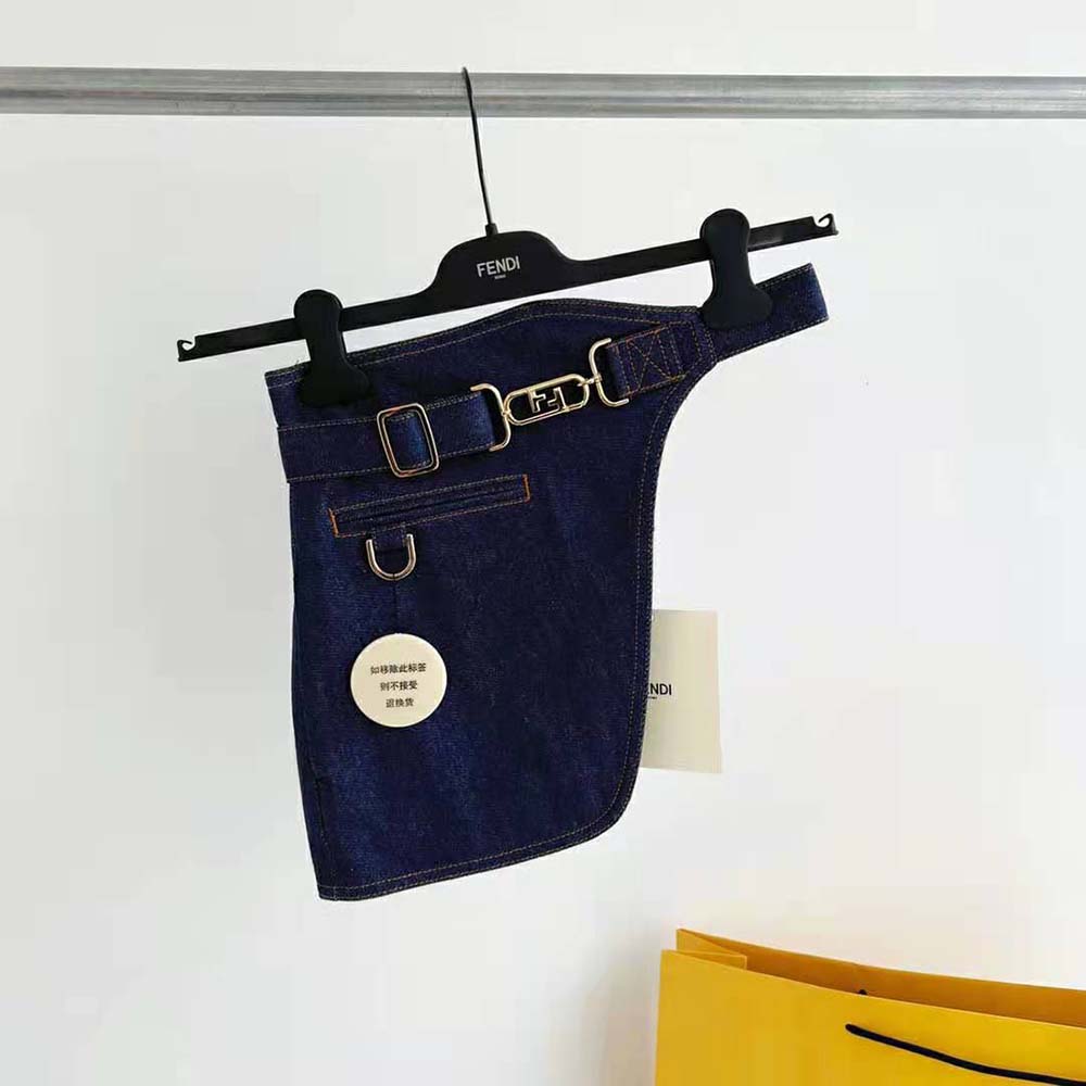 Váy Fendi Blue Denim Dress