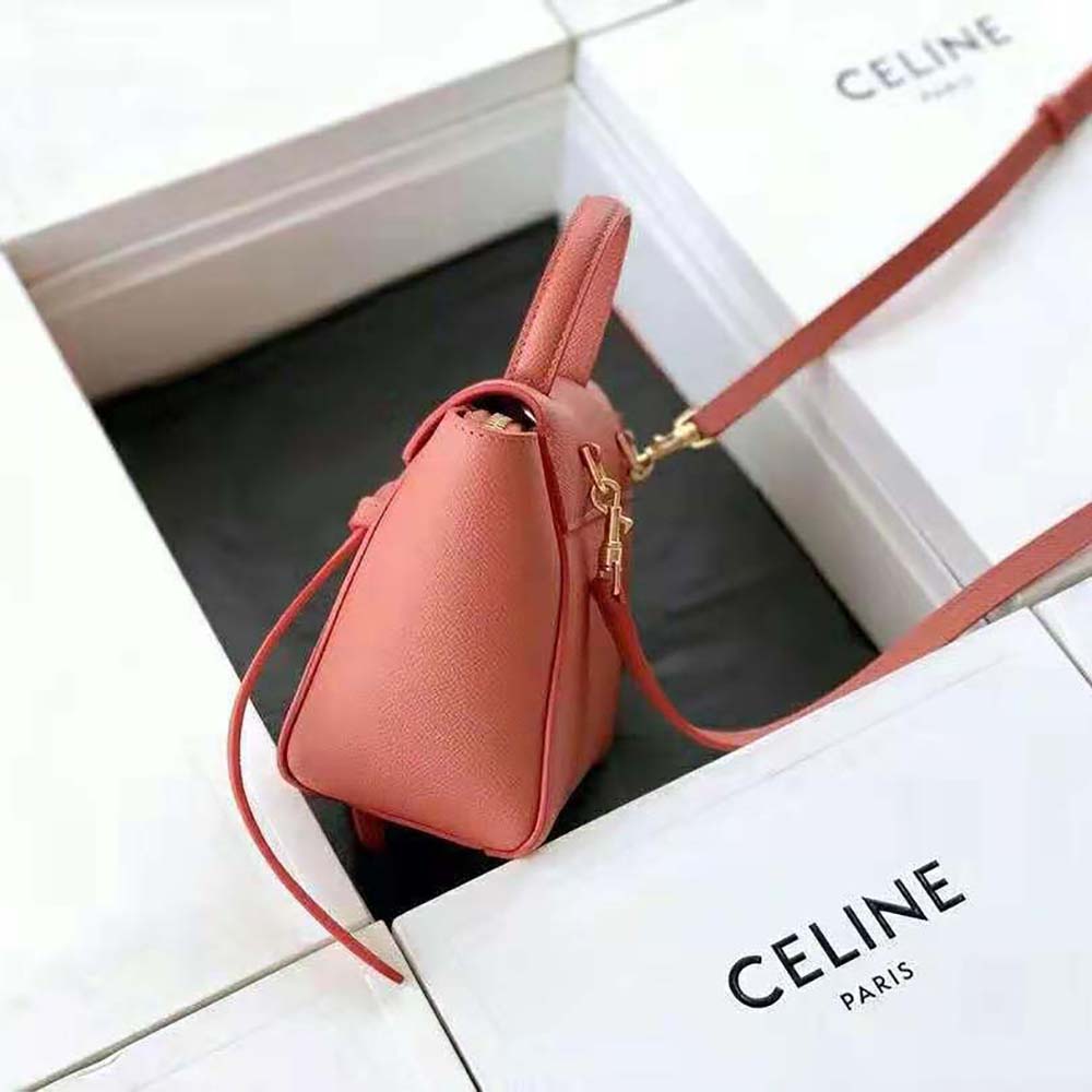 TÚI Celine Pico Belt Bag in Grained Calfskin Lychee
