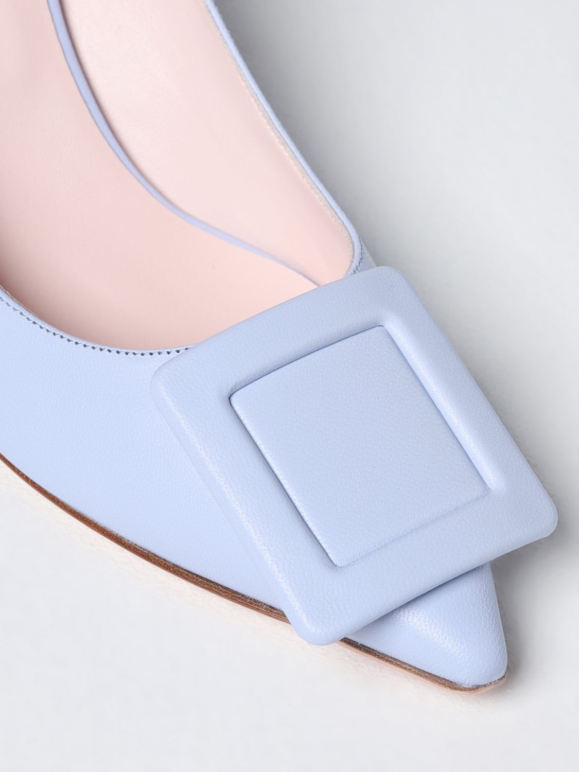 GIÀY ROGER VIVIER Sky Blue high heel shoes