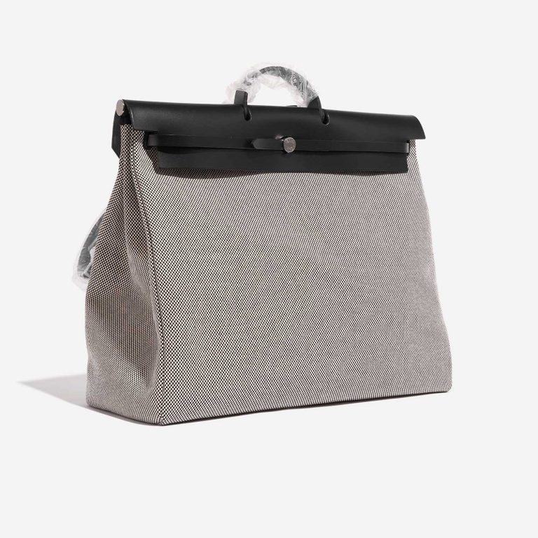 TÚI Hermès Herbag 52 Vache Hunter Toile Black Ecru