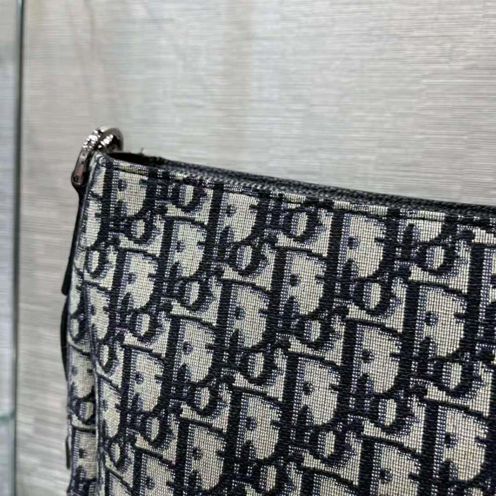 TÚI Dior Women Saddle Soft Bag Beige and Black Dior Oblique Jacquard