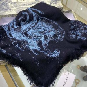 KHĂN Dior Women Toile DE Jouy Reverse Square Scarf Silk Twill-Navy