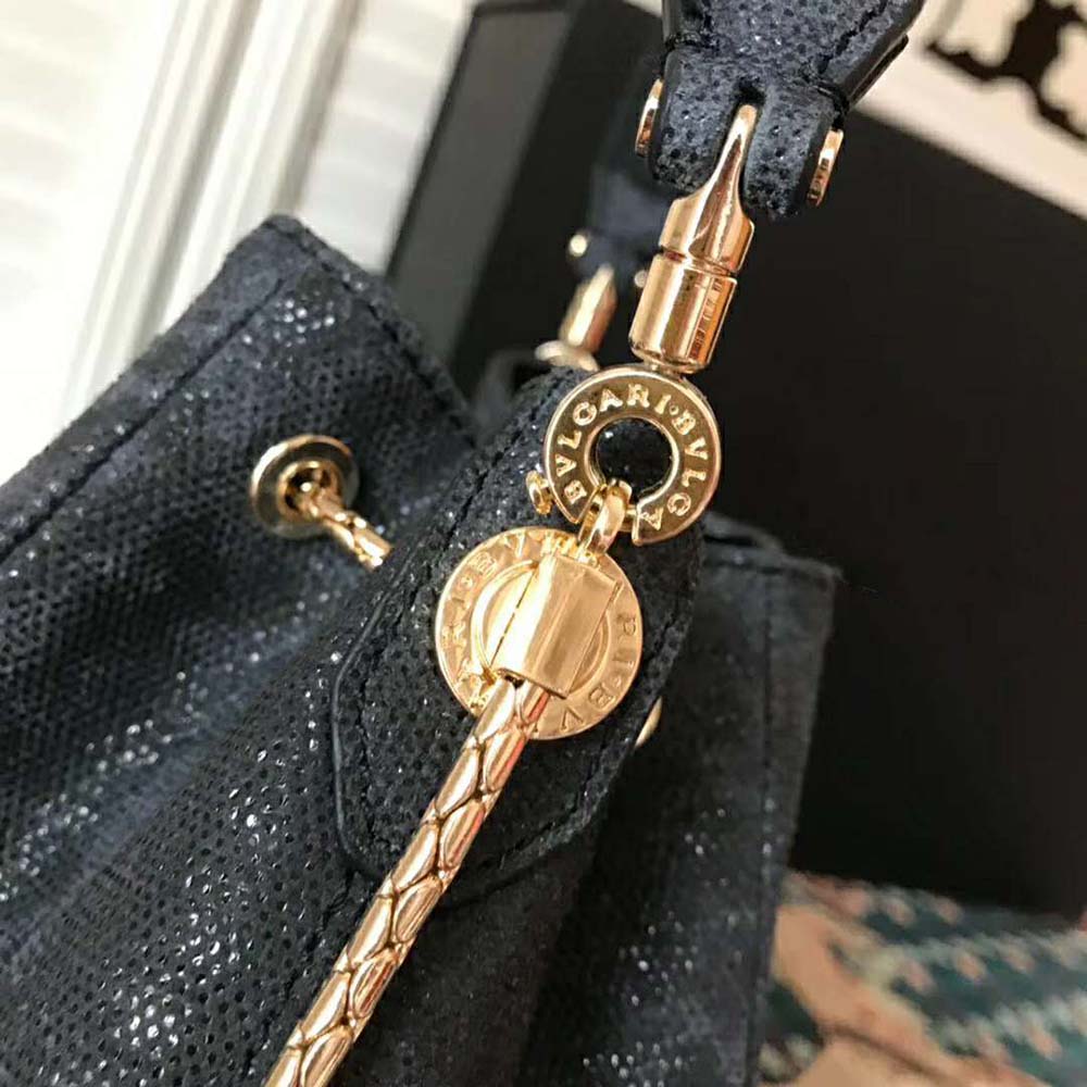 TÚI Bvlgari Women Serpenti Forever Bucket-Black