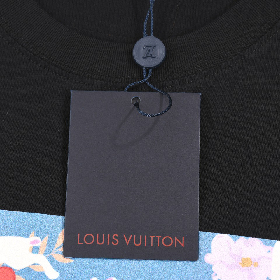 ÁO LOUIS VUITTON print cotton jersey T-shirt