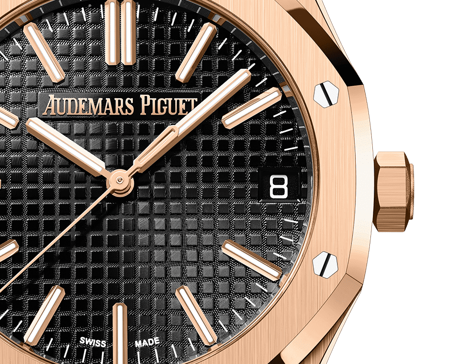 Đồng hồ Audemars Piguet Royal Oak Black Dial mặt số màu đen