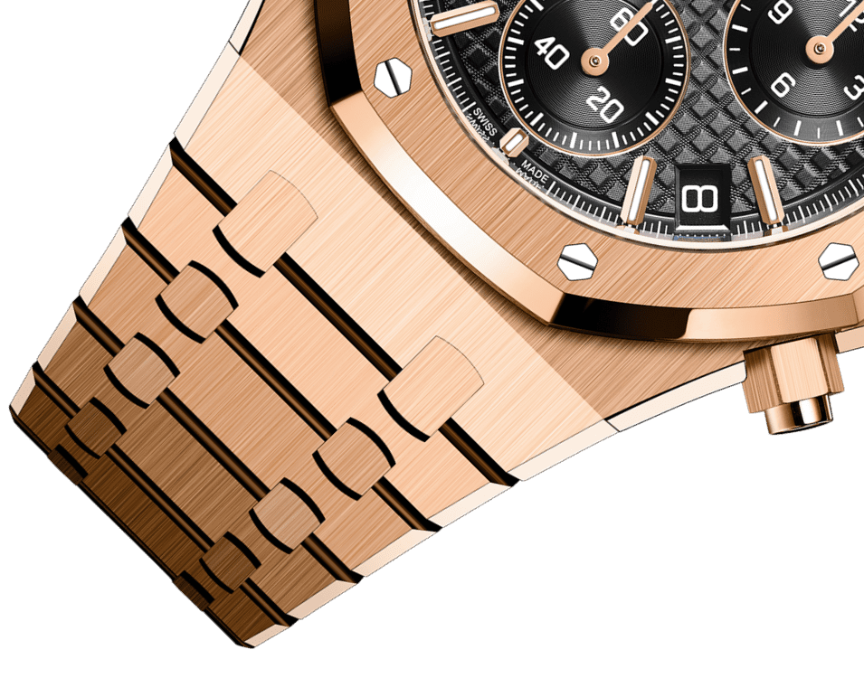 Đồng hồ Audemars Piguet Royal Oak Chronograph Gold mặt số màu đen