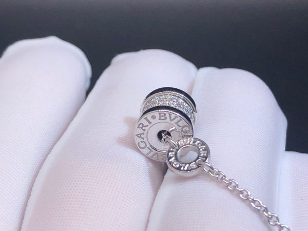 Vòng tay BVLGARI B.Zero 1 Kim cương Diamond vàng trắng 18K