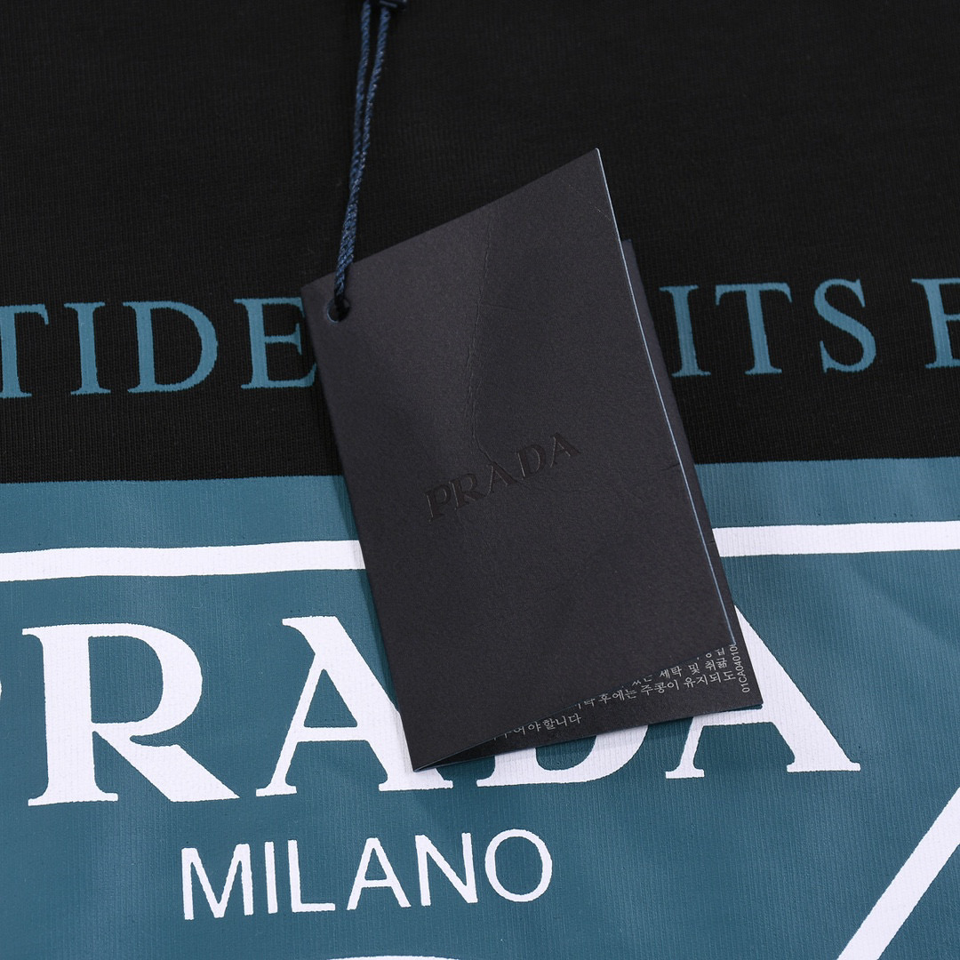 ÁO PRADA MILANO T SHIRT BLACK