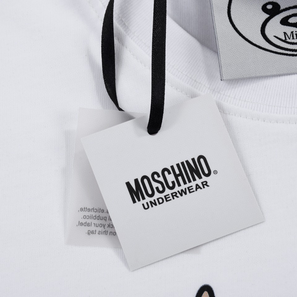 ÁO MOSCHINO print cotton jersey T-shirt