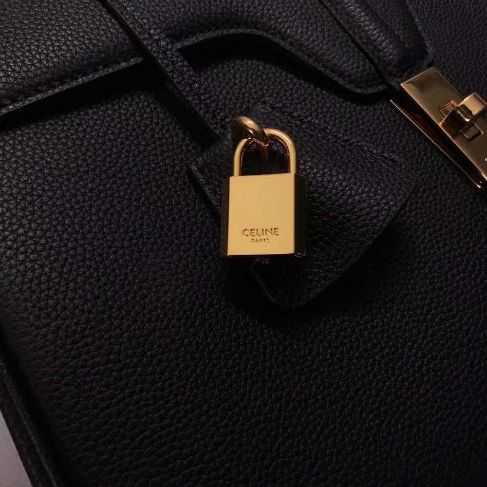 TÚI Celine Women Medium16 Bag in Grained Calfskin-Black