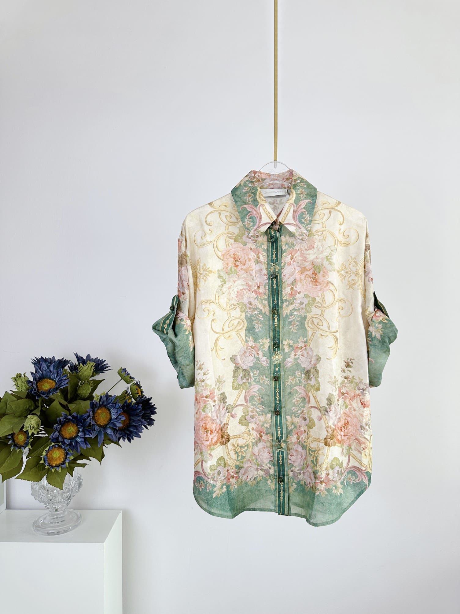 ÁO ZIMMERMANN Flower Vintage Dress High Classy