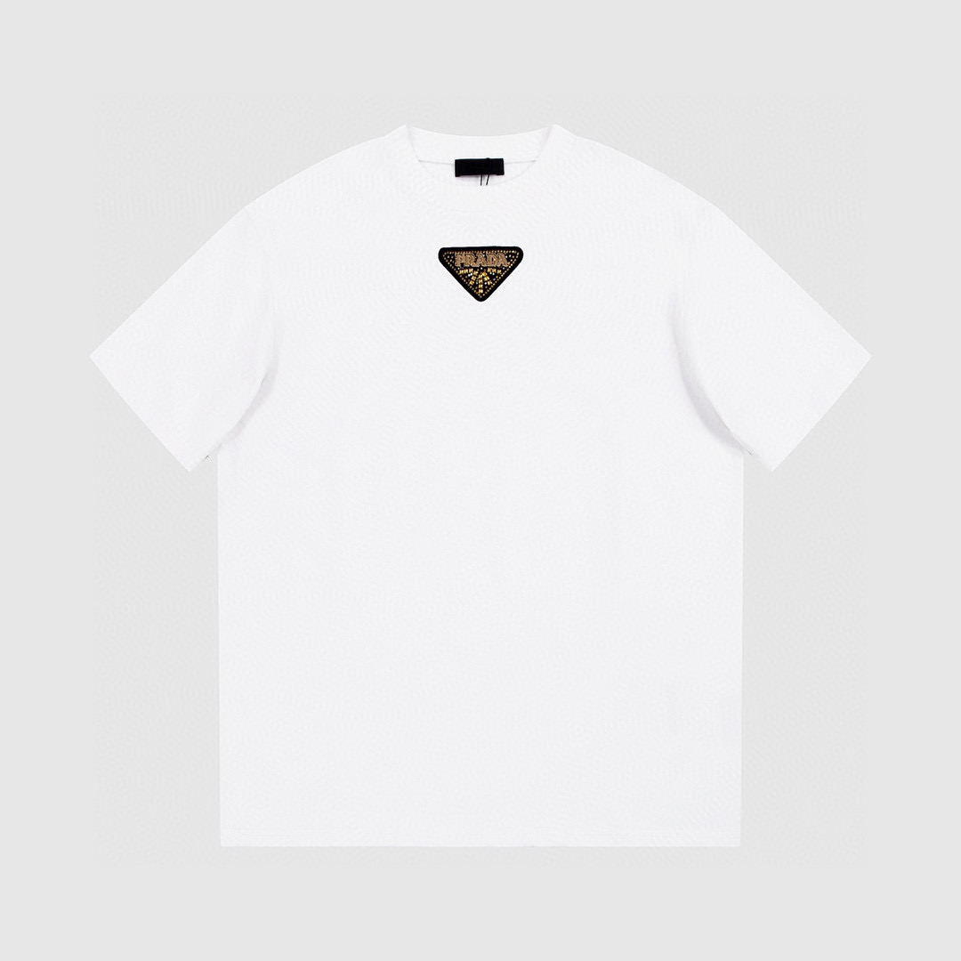 ÁO PRADA print cotton jersey T-shirt