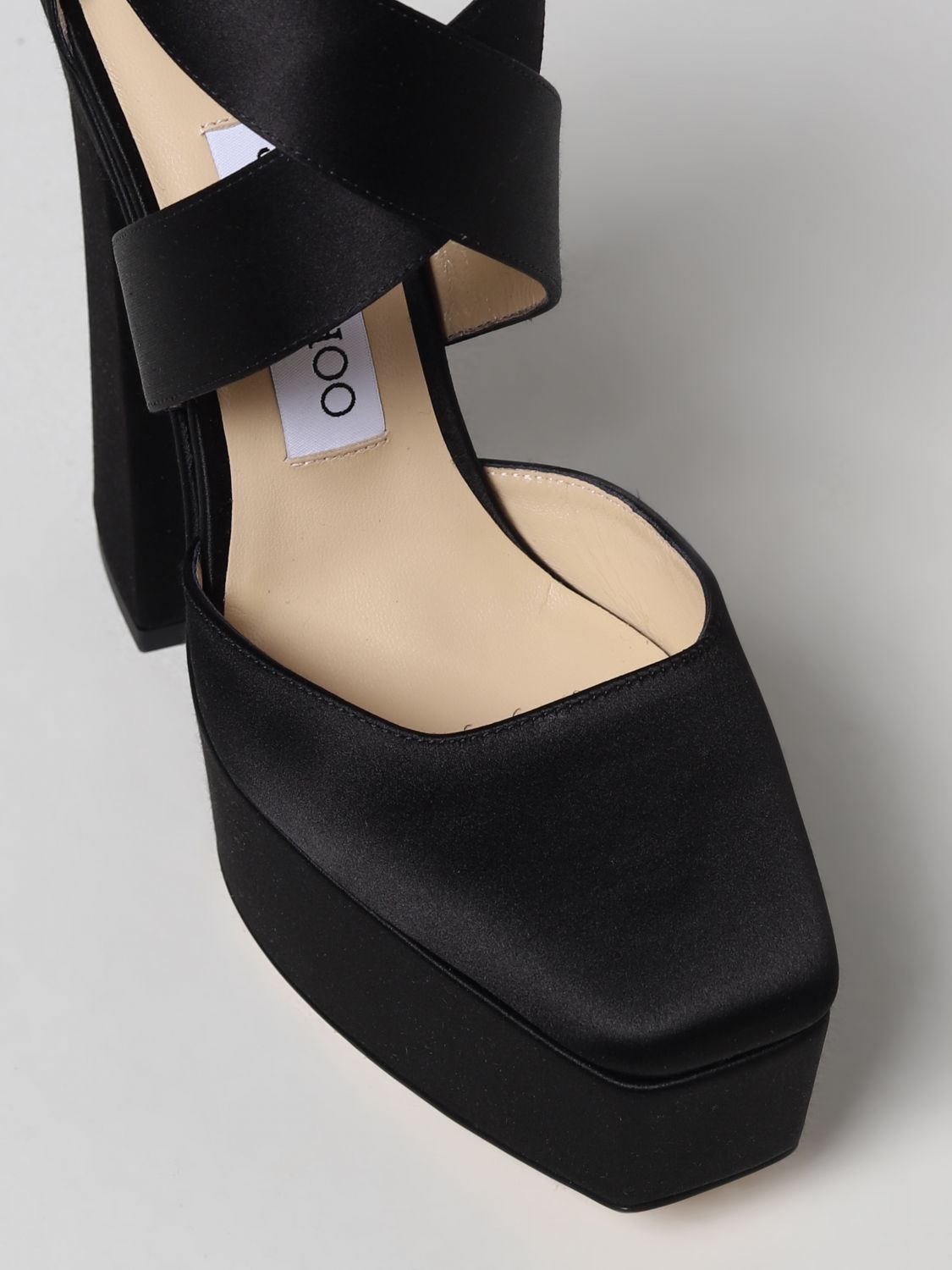 GIÀY JIMMY CHOO Black heeled high shoes