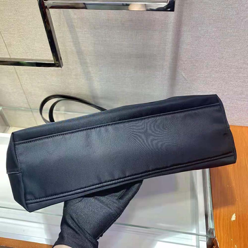 TÚI Prada Nylon Tote with Embroidered Logo