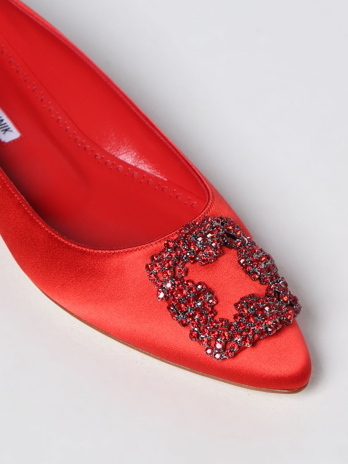 GIÀY MANOLO BLAHNIK Red ballet shoes