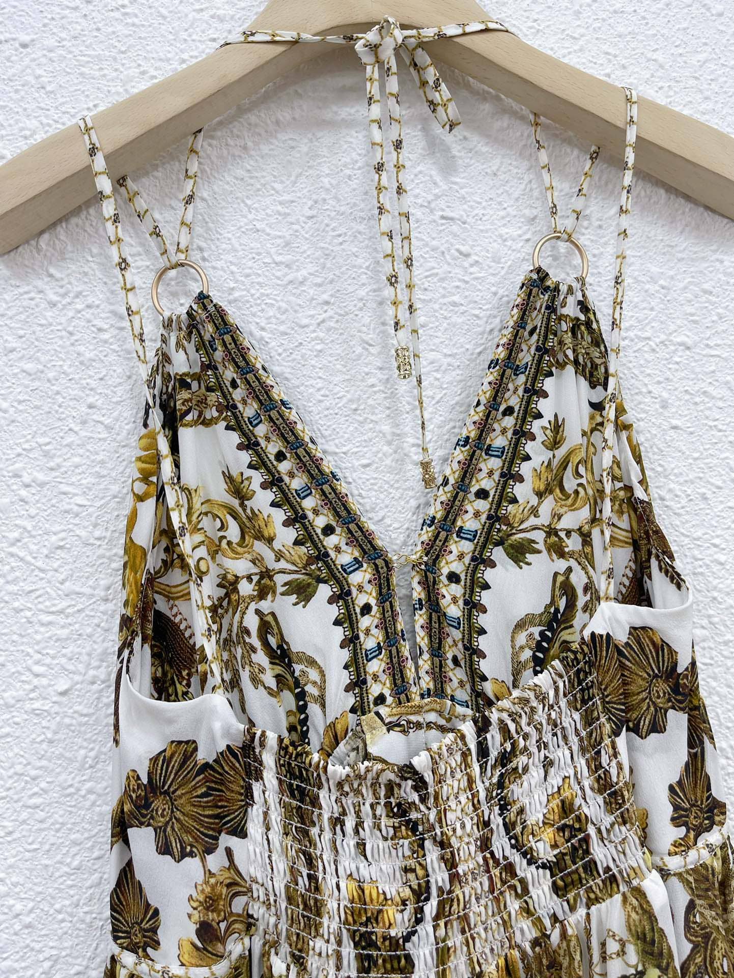 VÁY CAMILLA Flower Sparking Vintage Dress High Classy