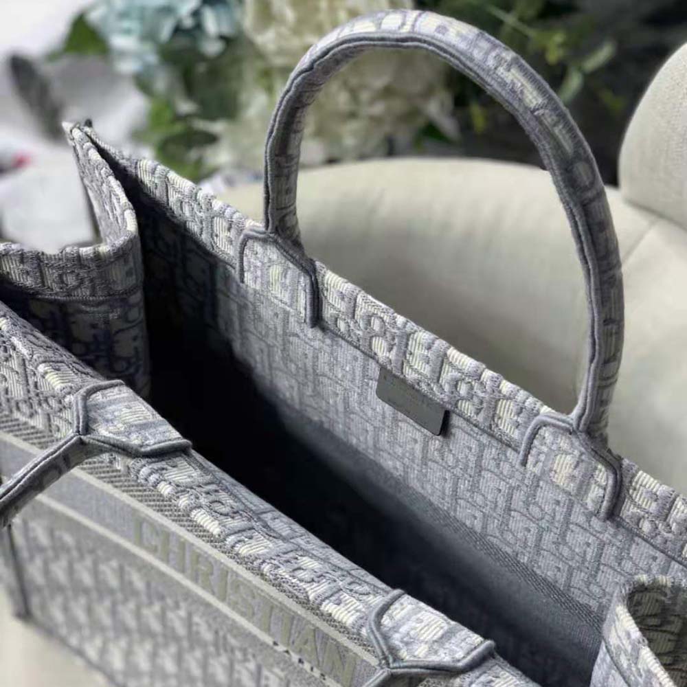 TÚI Dior Women Dior Book Tote-Silver