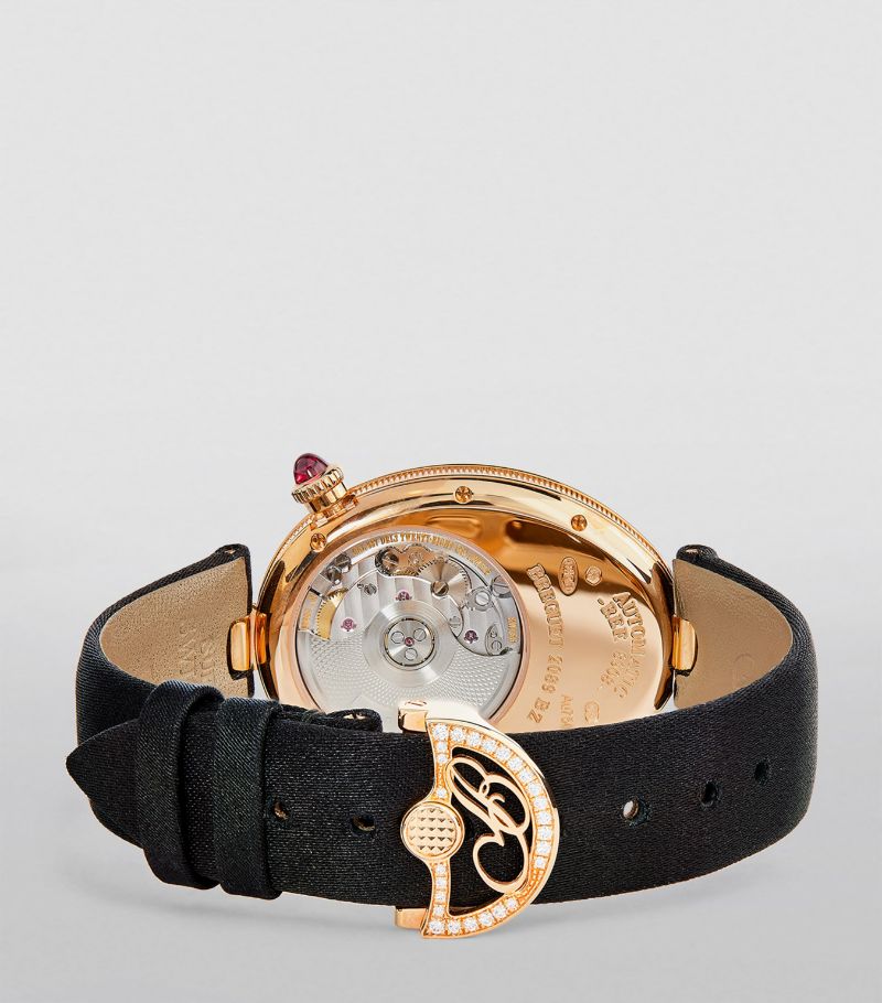 Đồng hồ BREGUET  Rose Gold and Diamond Reine de Naples 28.45mm mặt số xà cừ
