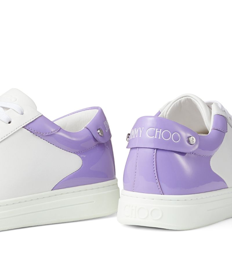 GIÀY JIMMY CHOO Leather Rome Sneakers