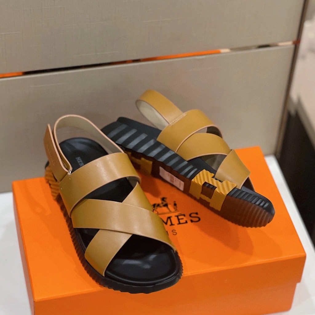 DÉP HERMES Electric sandal Brown